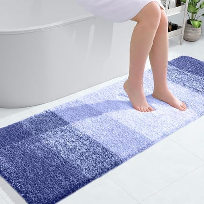 OLANLY Bathroom Runner Rug 59x20, Extra Soft Absorbent Microfiber Bath Rugs