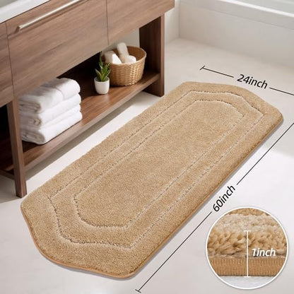 COSY HOMEER Non-Slip Bath Mat Extra Thick Absorbent Plush Washable