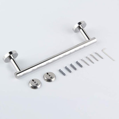 GERZ 12-Inch Hand Towel Holder Modern Towel Ring Hand Towel Bar Towel Hanger Wall Mount, Polished Finish AG1101C30.5-JG