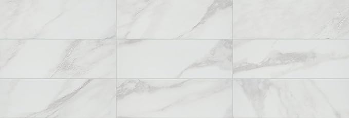 Daltile Perpetuo 4" X 12" Glazed Ceramic Wall Tile in Satin Brilliant White (28 pieces per carton) (10.64 sqft per carton)
