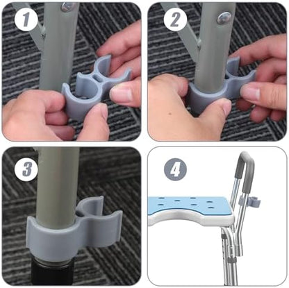 2pcs Shower Head Holder for Shower Chair, Bath Seat Attachment
