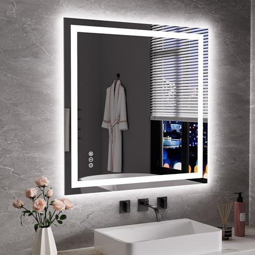 JISOSO LED Bathroom Mirror, Bathroom Vanity Mirror,36"x36"