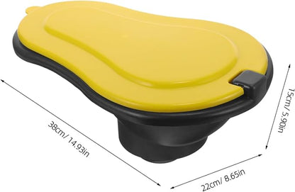 Sturdy Plastic Squat Toilet for Construction Camping Travel Portable Lid for Easy Storage