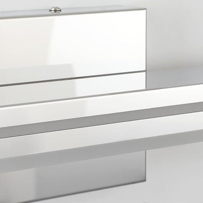 SineRise 40-Inch LED Modern Bathroom Vanity Light Bar, Chrome Modern Acrylic Bathroom Wall Lighting Fixtures Over Mirror (Cool White 6000K)