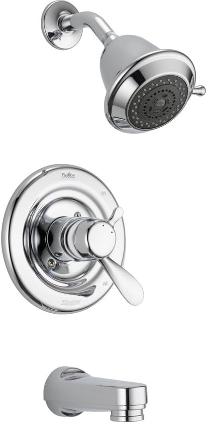 DELTA FAUCET T17430 Classic Tub & Shower, 4.45 x 8.00 x 10.15 inches, Chrome