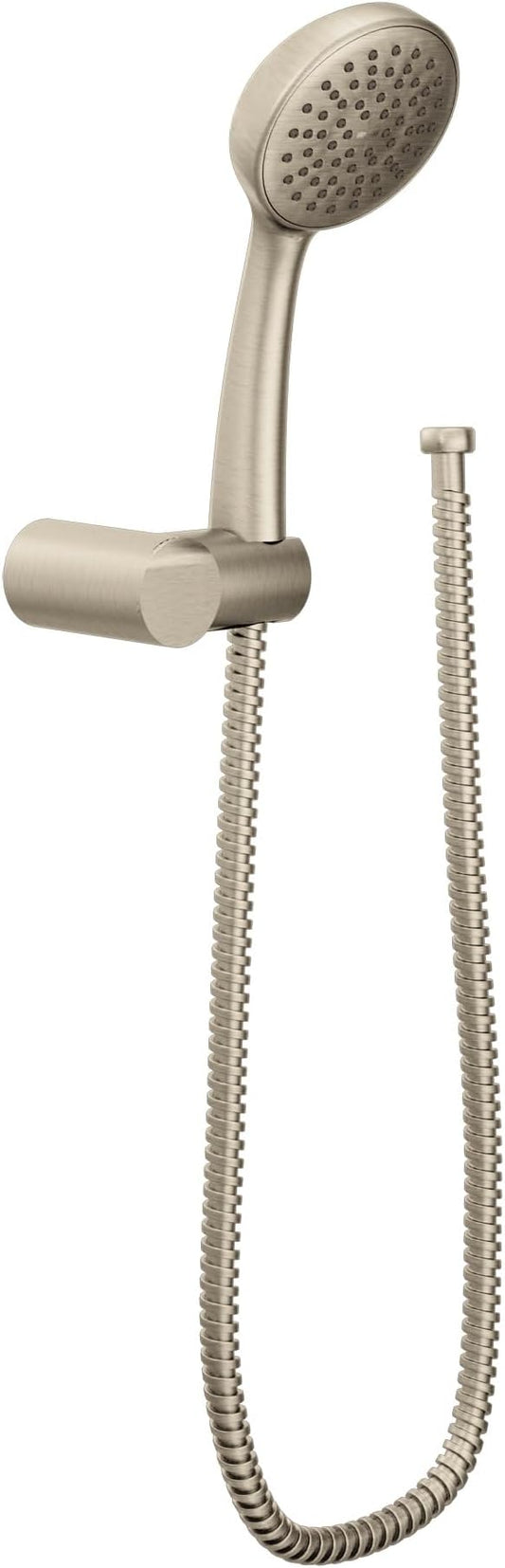 Moen Brushed Nickel Eco-Performance Handheld Shower with 69-Inch Hose and Wall Bracket, 3865EPBN