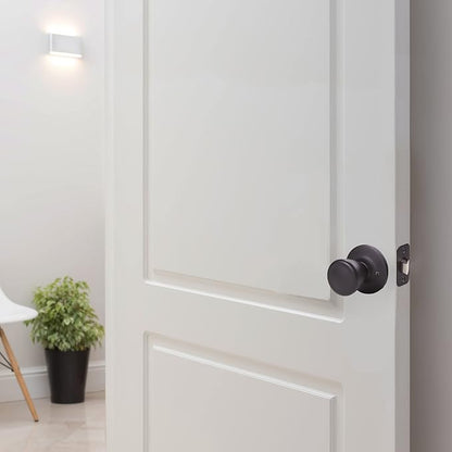 Design House 779256 Tulip Passage Hall and Closet Door Knob Matte Black