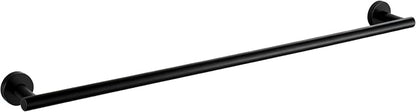 SEIDO 24 Inch Matte Black Towel Bar 2 Pack, Anti-Dropping Thicken 304 Stainless Steel Towel Holder for Bathroom Wall, 22 lb Heavy Duty Towel Rod 21.4" Hanging Length, for Kitchen, Lavatory, Laundry