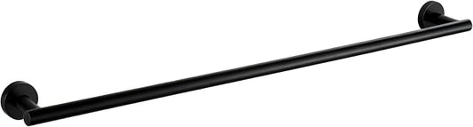 SEIDO 24 Inch Matte Black Towel Bar 2 Pack, Anti-Dropping Thicken 304 Stainless Steel Towel Holder for Bathroom Wall, 22 lb Heavy Duty Towel Rod 21.4" Hanging Length, for Kitchen, Lavatory, Laundry