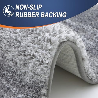 OLANLY Bathroom Runner Rug 44x24, Extra Soft Absorbent Microfiber Bath Rugs