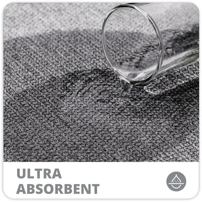 Bosap Bath Mat,Ultra Thin Bathroom Runner Rugs,Large Bath Mats for Bathroom,Quick Dry,Non-Slip,Machine Washable,Low Pile,Bath Rug,Shower Outside,Sink,Home Decor Accessories.Grey,3'x6'(36x72inch)