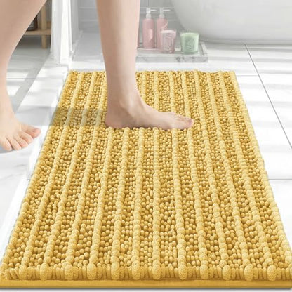 Arotive Bathroom Rugs Mat 30x17, Soft Absorbent Chenille Shaggy Bath Mat
