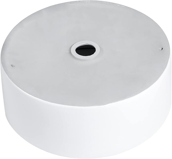White Bathroom Vessel Sink Ceramic Vanity Art Basin Above Counter | 15"x15" Round Bathroom Sink Porcelain Vessel Vanity Sink
