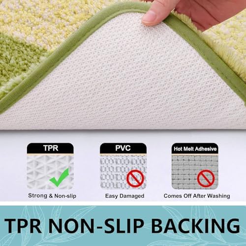 Arotive Microfiber Bathroom Rugs, Shaggy Soft Absorbent Bath Rug, 30x20