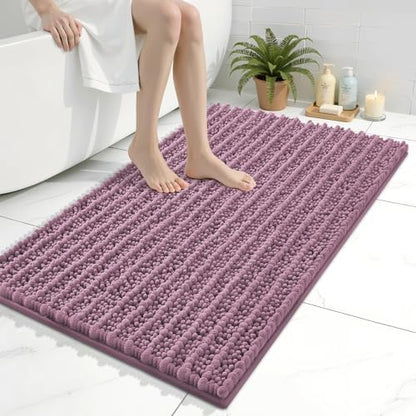 Arotive Bathroom Rugs Mat 36x24, Soft Absorbent Chenille Shaggy Bath Mat