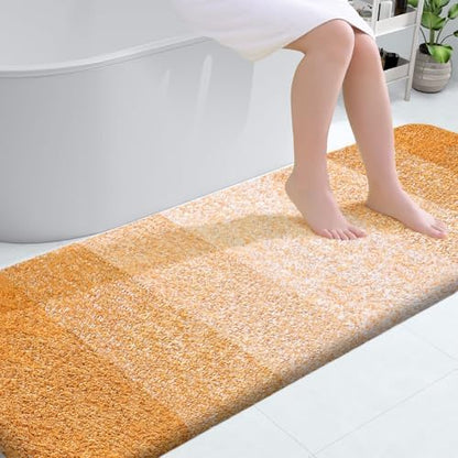 OLANLY Bathroom Runner Rug 70x24, Extra Soft Absorbent Microfiber Bath Rugs