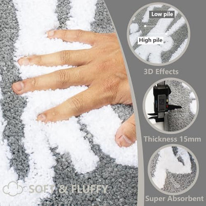 KOEXM Get Naked Bath Mat Cute Bathroom Rugs Non Slip