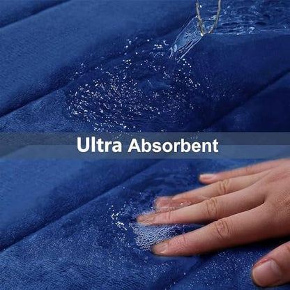 Buganda Memory Foam Bath Mat 30 x 20, Ultra Soft Absorbent Bathroom Rugs