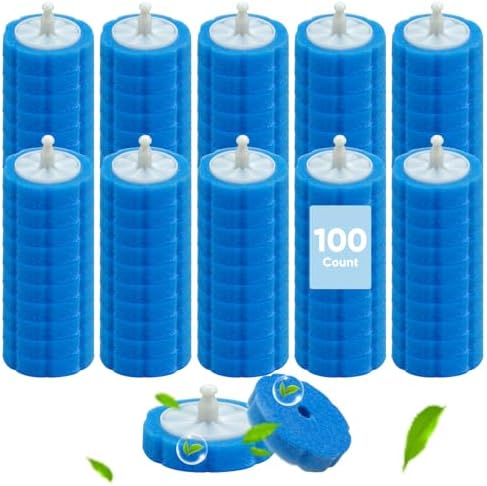 100pcs Disposable Toilet Brush Head for Clorox Wand System