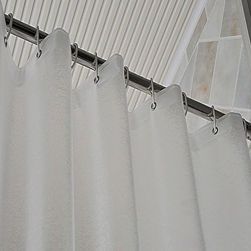 AooHome Shower Stall Curtain Liner for Small Size 36x72 Inch, 8G Eva Half Shower Curtain Frosted Pattern Narrow Standing Single Water Repellent Shower Liner, Semi Transparent