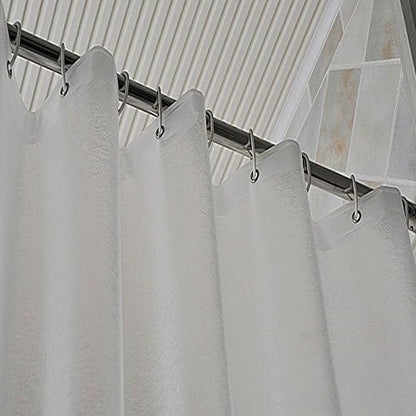 AooHome Extra Long Shower Curtain Liner, Clear Eva Frosted Shower Curtain with 5 Bottom Magnets, Semi Transparent, 72 x 86 Inch