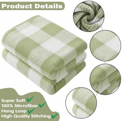 2-Pack Microfiber Bath Towels (27x54 Inches) - Ultra Soft & Quick Dry, 3X Absorbency, Lightweight for Gym, Yoga, Travel & Spa - Perfect for Home, Fitness & Post-Workout