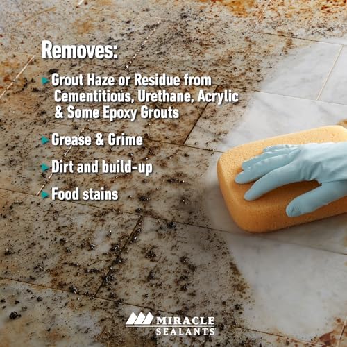 Miracle Sealants Heavy-Duty Non-Acidic Tile & Stone Cleaner, Quart