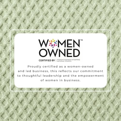 Great Bay Home Bath Towels - 100% Cotton 6 Piece Bath Sheet Set - Diamond Waffle Weave - Absorbent, Durable, Quick-Dry Towels for Bathroom (Pale Green)