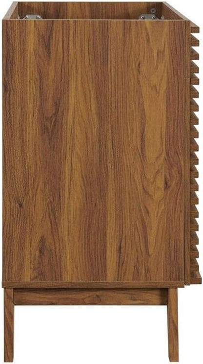 Modway Render 23.5" Bathroom Vanity in Walnut (Sink Basin Not Included)