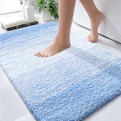 OLANLY Small Bathroom Rugs 35x16, Extra Soft Absorbent Microfiber Bath Rugs