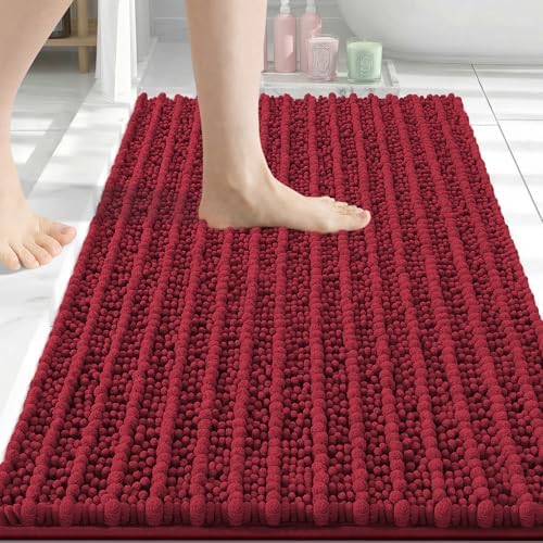 Arotive Bathroom Rugs Mat 30x20, Soft Absorbent Chenille Shaggy Bath Mat