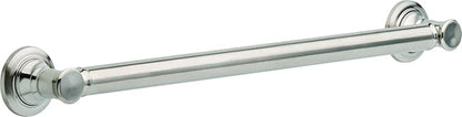 DELTA FAUCET 41624-SS Traditional Grab Bar with Concealed Mounting, 24-Inch, Stainless