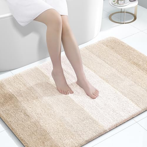 OLANLY Large Bathroom Rugs 44x32, Extra Soft Absorbent Microfiber Bath Rugs