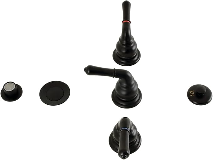 Kingston Brass KB320 Bidet Faucet, Matte Black, 13.66 x 3.92 x 3.05