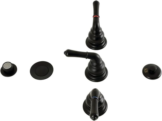 Kingston Brass KB320 Bidet Faucet, Matte Black, 13.66 x 3.92 x 3.05