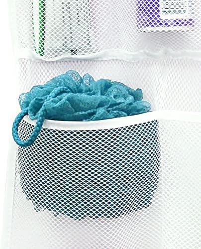 S&T INC. Shower Organizer and Caddy, 2 Pack, 14" x 30", White