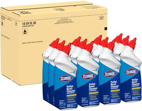 CloroxPro Toilet Bowl Cleaner with Bleach, Fresh Scent, 24 fl. oz., 12 Pack