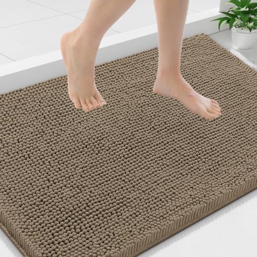 Smiry Bathroom Rugs 36X24, Luxury Chenille Extra Soft Absorbent Bath Mat