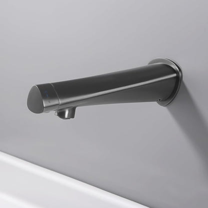 BiaoTeng Concealed Wall Mounted Bathroom Faucet Single Handle Hot and Cold Brass Faucets for Bathroom Sinks Single Hole Grey