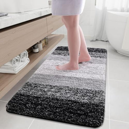 Arotive Microfiber Bathroom Rugs, Shaggy Soft Absorbent Bath Rug, 54x24