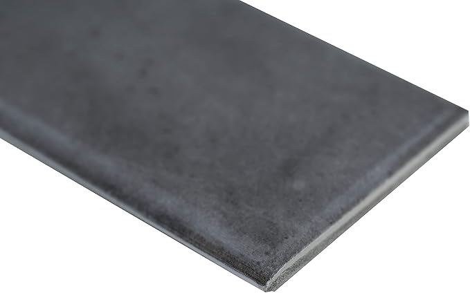 MSI Renzo Storm 3x12 in. Bullnose Ceramic Subway Wall Tile – Bathroom, Kitchen Backsplash, Accent Wall, Shower Walls