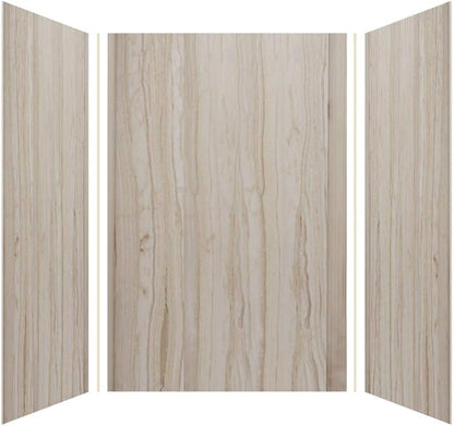 Transolid EWK484872-43 Expressions 3-Panel Shower Wall Kit, 48-in L x 48-in W x 72-in H, Sorento