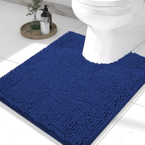 Smiry Toilet Rugs U-Shaped 24x20, Extra Soft Absorbent Contoured Bath Mat