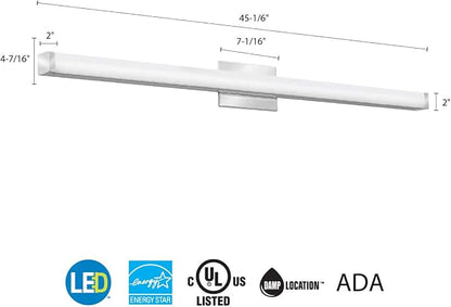 Lithonia Lighting FMVCSLS 48IN MVOLT 30K35K40K 90CRI KR M4 Vanity, Chrome