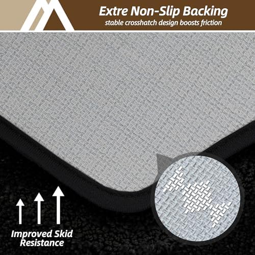 COSY HOMEER Non-Slip Bath Mat Extra Thick Absorbent Plush Washable