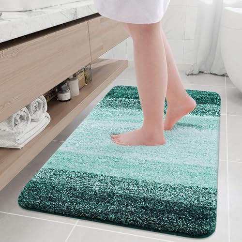 Arotive Microfiber Bathroom Rugs, Shaggy Soft Absorbent Bath Rug, 36x24