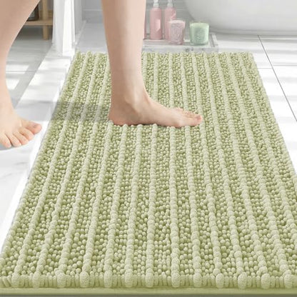 Arotive Bathroom Rugs Mat 34x21, Soft Absorbent Chenille Shaggy Bath Mat