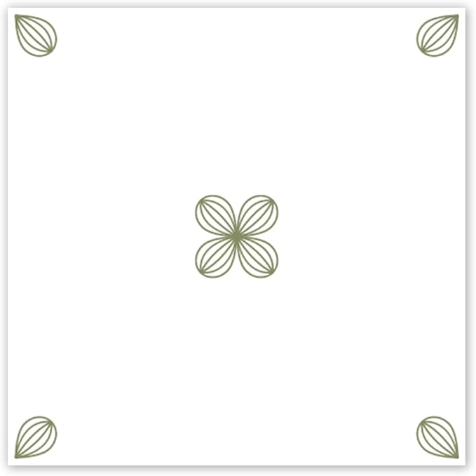 Peel & Stick Tile Stickers 12 PCS Self Adhesive Backsplash Decorative Wall Stickers for Kitchen Bathroom Tile Decals Waterproof & Removable 6" x 6" (Light Green)