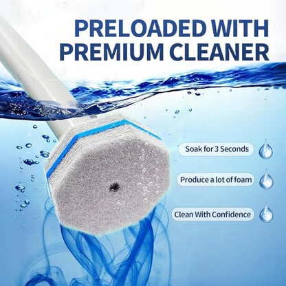 60PCS Toilet Bowl Cleaner Wand Refills Compatible with CLOROX. Disposable Toilet Brush Refills. Bathroom Cleaning. Disposable Toilet Bowl. High-Density Disposable Toilet Brush Scrubber
