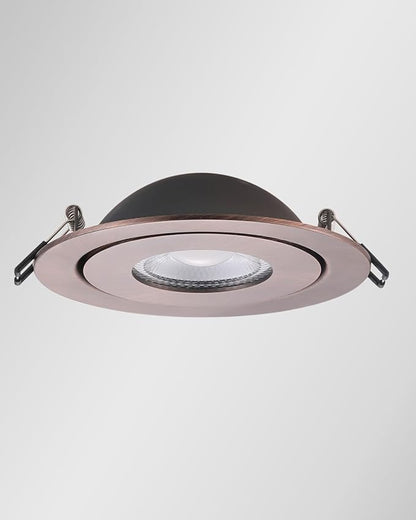 Recessed Lights 4 Inch, Oil Rubbed Bronze Gimbal Downlight with 360° Rotation to Highlight Artwork and Create Accent Lighting in Living Room or Kitchen 6 Pack